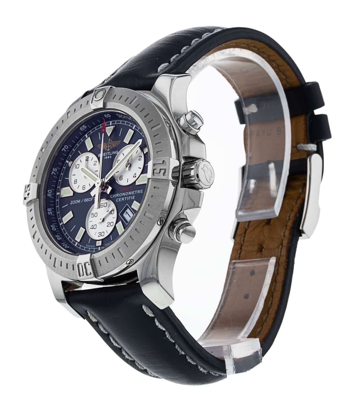 Breitling colt 2025 chronograph leather strap